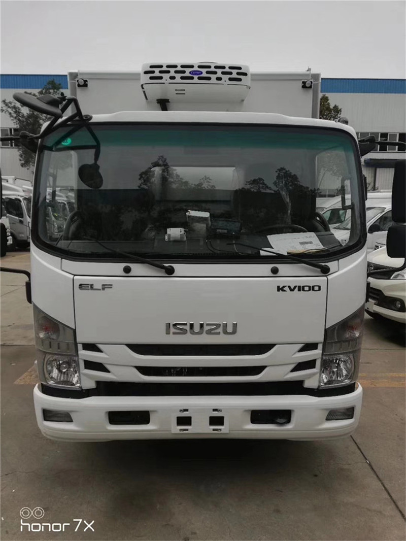 國(guó)六慶鈴五十鈴KV100藍(lán)牌冷藏車